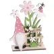 Elf met bloemen, decor - 19 x 13 cm - .afbeelding
