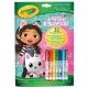 Crayola Color & Activités : Gabby s Dollhouse cahier d'activités avec 7 marqueurs - .image