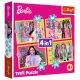 Trefl: Barbie verden puslespil 4-i-1 - 35, 48, 54, 70 brikker - .billede