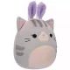 Squishmallows: Tally, den grå kat med kaninører plysdyr – 20 cm - .billede