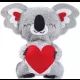 Avenir: Plüssfigura varró készlet - Koala szívecskével - . kép