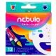 Nebulo: Trekantet farvekridt, 9 cm - 12 stk. - .billede