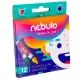 Nebulo: Trekantet farvekridt, 9 cm - 12 stk. - .billede