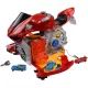 Motocicleta que se transforma en estacionamiento - rojo - .imagen