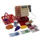 Conjunto de caixa registradora elétrica de brinquedo miniatura - .Imagem
