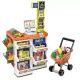 Set de jeu supermarché avec chariot de courses - 60 pièces - .image