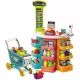 Set gioco supermercato con carrello a rotelle - set 76 pezzi, 78 cm - .immagine