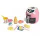 Heteluchtfriteuse met geluid en licht - roze - .afbeelding