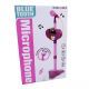 Microfone de brinquedo com som e efeitos de luz - Rosa - .Imagem