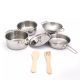 Set aus rostfreiem Stahl - 7 Teile - . bild aus
