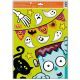 Vicces halloween mintás ablakmatrica, 42 x 30 cm - többféle - . kép