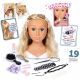 Smoby: Głowa do stylizacji z blond włosami - czesanie i makijaż - .zdjęcie 