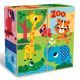 Kocka puzzle, drevo - farebná zoologická záhrada - .Obrázok