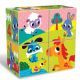 Kids Hits: Fa puzzle kocka - Színes állatkert - . kép