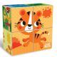 Kids Hits: Fa puzzle kocka - Színes állatkert - . kép