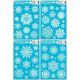 Schneeflocken Glitzer Fenstersticker, 42 x 30 cm, weiß - verschiedene Varianten - . bild aus