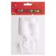 Conjunto de botas e Papai Noel de poliestireno - 3 peças - .Imagem