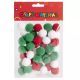 Bolas de tecido, 2 cm - pacote com 48 unidades - .Imagem