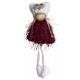 Kerstdecoratie, meisje met muts, 20 cm - verschillende - .afbeelding