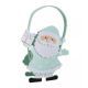Borsa a forma di Babbo Natale, 16 x 18, turchese - .immagine