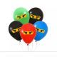 Set di palloncini con motivo ninja - 5 pezzi - .immagine
