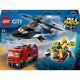 LEGO® City helikopters, ugunsdzēsēju auto un zemūdene vienā iepakojumā 60462 - .attēls