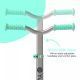 Yvolution: Glider Air dobrável, luminoso, triciclo - Verde - .Imagem