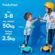 Yvolution: Glider Air dobrável, luminoso, triciclo - Verde - .Imagem
