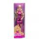 Barbie: Fashionista divatbaba fényes pink ruhában - . kép