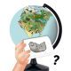 BUKI: Pasaules globuss ar kartiņām - .attēls