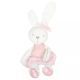 Plüss nyuszi rózsaszín ruhában - 42 cm - . kép
