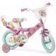 Toimsa: Eenhoorn kinderfiets met mand en poppenstoel - maat 12 - .afbeelding