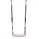 Hapro: Baloiço de plástico com corda e argolas metálicas - rosa pastel - .Imagem
