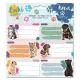 Animaux mignons : Étiquettes de cahier - 3 x 6 unités - .image