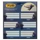 Ninjas in the Dark: Etichetă caiet - set 3 x 6 buc. - .foto