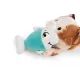 Nici : Chat en peluche porte-bonheur et poisson, allongé - 30 cm - .image