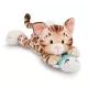 Nici: Gatinho bengali de pelúcia e peixe, deitado - 30 cm - .Imagem