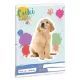 Linienheft mit Golden Retriever-Muster - 2. Klasse, A5 - . bild aus