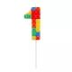 Bougie motif brique de construction - 1 - .image
