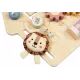 Tooky Toys: Aktivitetsbræt i træ med løve - .billede