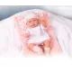 Muñeca de peluche en caja, rosa - 33 cm - .imagen