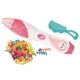 Conjunto de enfeites de cabelo com elásticos de cabelo coloridos - .Imagem