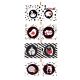 Livro de bebé em preto e branco com animais - .Imagem