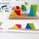 Set di costruzioni logiche in legno - .immagine