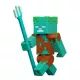 Minecraft Craft-a-Block figure - Zombie con tridente - .immagine