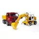 Bruder: MAN TGA LKW mit Schaufelbagger - 35 cm - . bild aus