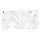 Tookyland: комплект за точково рисуване с 4 м оцветяваща лента и 10 цвята бои - . изображение