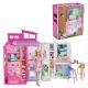 Barbie: Klappbares Puppenhaus mit Puppe - . bild aus