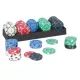 Set di fiches da poker - 100 pezzi - .immagine