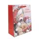 Beer met cadeaus kerstcadeauzak - 26 x 32 cm - .afbeelding